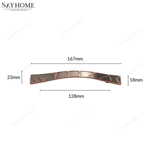 Tay nắm tủ tân cổ điển vintage màu đồng SH8327 tại Tân Bình