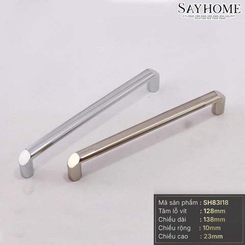 Tay nắm tủ hiện đại màu inox SH83I18 tại thành phố Hồ Chí Minh