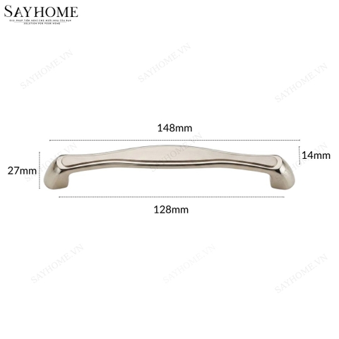 Tay nắm tủ hiện đại màu inox SH88I16 tại thành phố Hồ Chí Minh