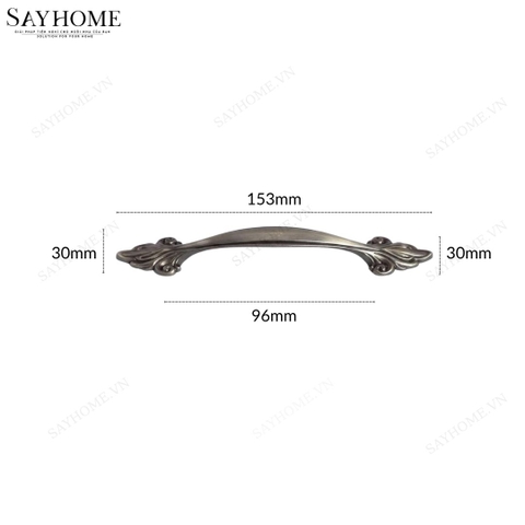 Tay nắm tủ tân cổ điển vintage màu vàng gold, đen, trắng ngọc trai vàng, đồng đen và đồng đỏ SH8859