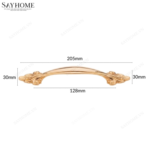 Tay nắm tủ tân cổ điển vintage màu vàng gold, đen, trắng ngọc trai vàng, đồng đen và đồng đỏ SH8859