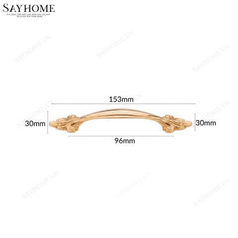 Tay nắm tủ tân cổ điển vintage màu vàng gold, đen, trắng ngọc trai vàng, đồng đen và đồng đỏ SH8859