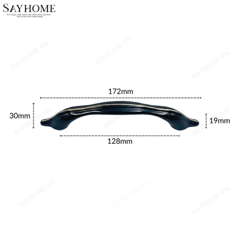 Tay nắm tủ tân cổ điển Vintage màu đen vàng SH8869