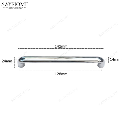 Tay nắm tủ hiện đại màu inox SH8871