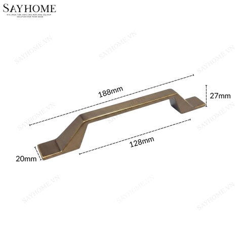 Tay nắm tủ hiện đại màu đồng SH8876 tại thành phố Hồ Chí Minh