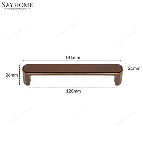 Tay nắm tủ tân cổ điển vintage màu vàng đồng SH8878