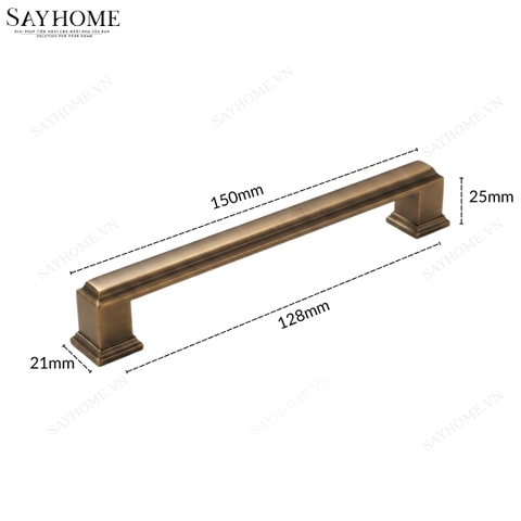 Tay nắm tủ hiện đại màu đồng SH88D81 tại thành phố Hồ Chí Minh
