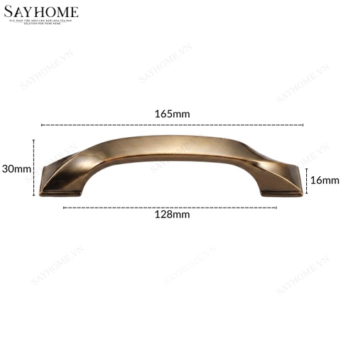 Tay nắm tủ hiện đại màu vàng đồng SH88D83 tại thành phố Hồ Chí Minh