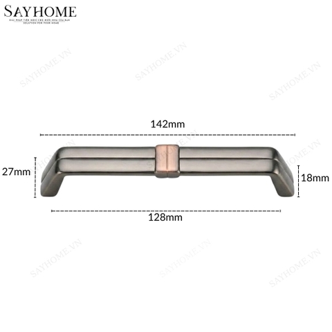 Tay nắm tủ hiện đại màu đồng SH88D89 tại thành phố Hồ Chí Minh