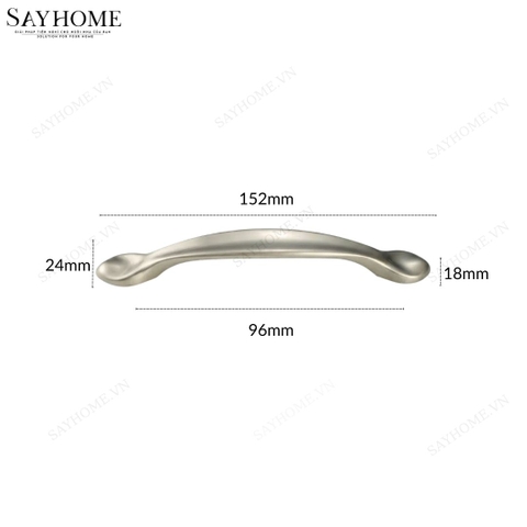 Tay nắm tủ hiện đại màu đen và màu bạc SH8890