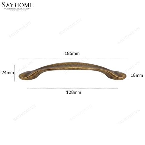 Tay nắm tủ tân cổ điển Vintage màu đồng SH8890