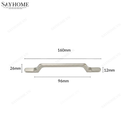 Tay nắm tủ hiện đại màu bạc SH88B95 tại thành phố Hồ Chí Minh