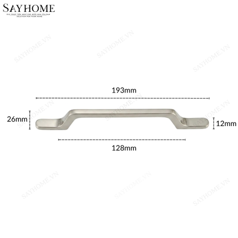 Tay nắm tủ hiện đại màu bạc SH88B95-128 tại thành phố Hồ Chí Minh