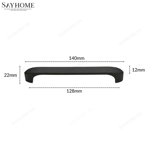 Tay nắm tủ hiện đại màu đen SH8911 tại Tân Bình