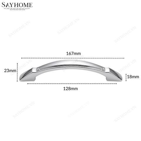 Tay nắm tủ hiện đại màu inox SH89I30 tại thành phố Hồ Chí Minh