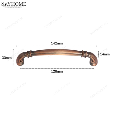 Tay nắm tủ tân cổ điển vintage màu đồng đỏ SH8931 tại thành phố Hồ Chí Minh