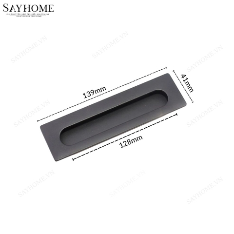Tay nắm âm tủ hiện đại màu đen mờ SH89D35 tại thành phố Hồ Chí Minh