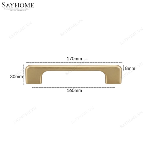 Tay nắm tủ hiện đại màu vàng gold SH8956