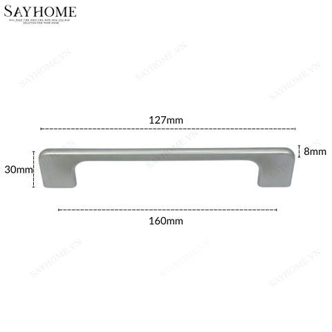 Tay nắm tủ hiện đại màu bạc SH8956 tại thành phố Hồ Chí Minh