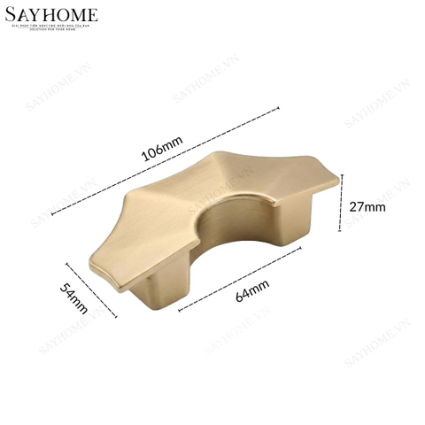 Tay nắm tủ tân cổ điển Vintage màu vàng gold SH8981 tại thành phố Hồ Chí Minh