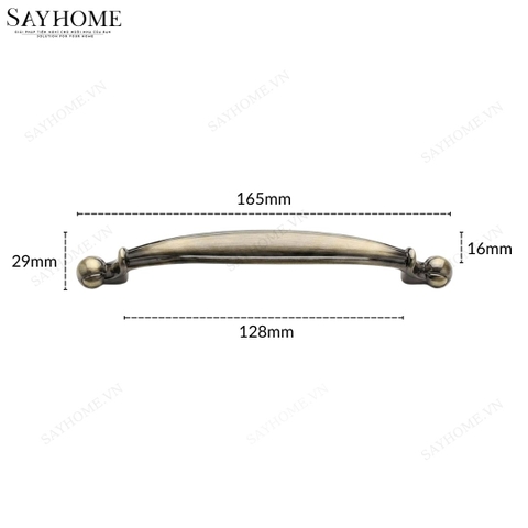 Tay nắm tủ tân cổ điển vintage màu đồng SH8987 tại thành phố Hồ Chí Minh