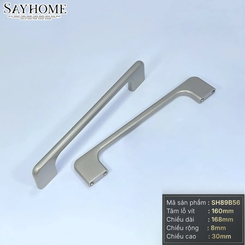 Tay nắm tủ hiện đại màu bạc SH89B56 tại thành phố Hồ Chí Minh