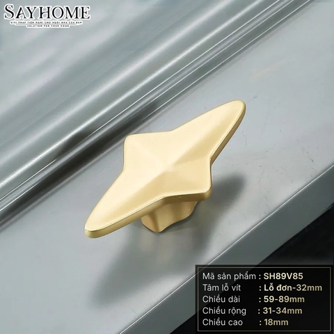 Tay nắm tủ tân cổ điển màu vàng gold SH89V85 tại thành phố Hồ Chí Minh