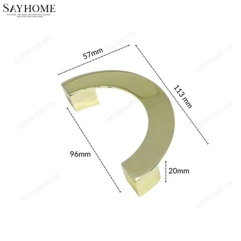 Tay nắm tủ tân cổ điển Vintage màu vàng gold SH9207 tại thành phố Hồ Chí Minh
