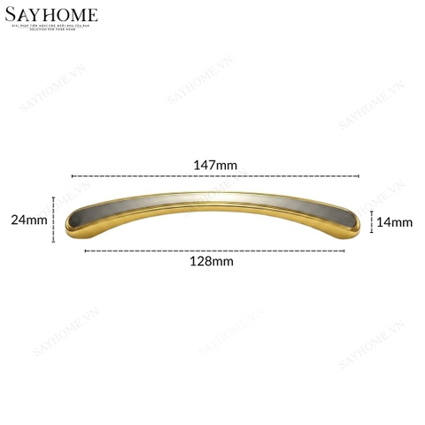 Tay nắm tủ hiện đại màu bạc vàng SH9210 tại thành phố Hồ Chí Minh