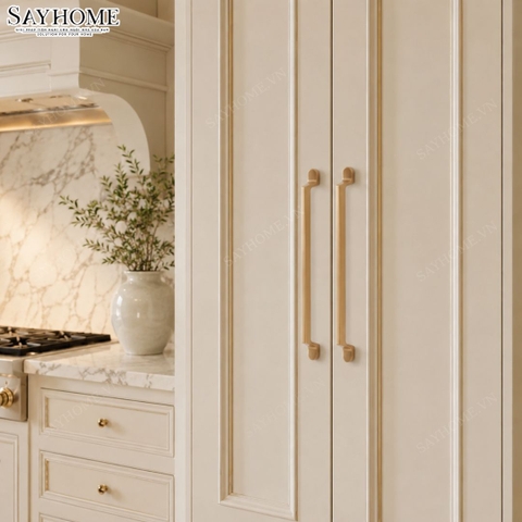 Tay nắm tủ hiện đại màu vàng gold SH9223