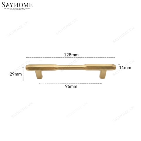Tay nắm đũa hiện đại màu vàng gold SH9241