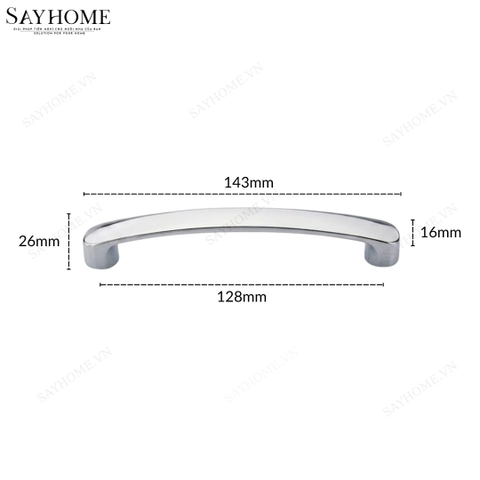 Tay nắm tủ hiện đại màu inox SH9321 tại thành phố Hồ Chí Minh