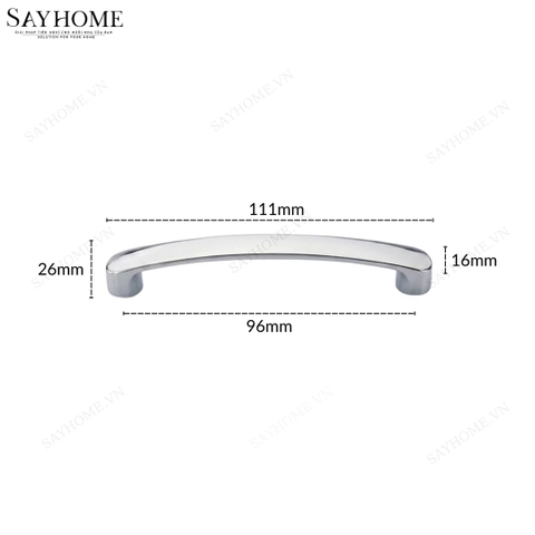 Tay nắm tủ hiện đại màu inox SH9321 tại thành phố Hồ Chí Minh