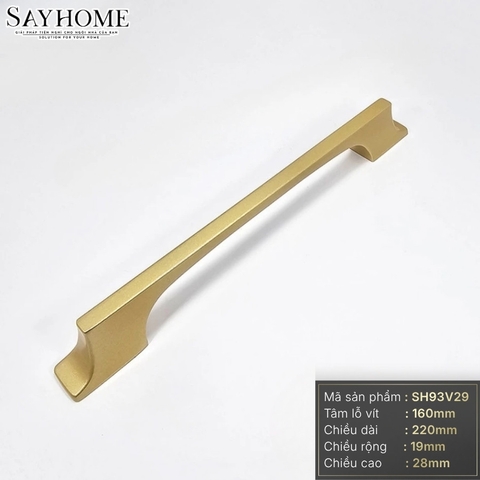 Tay nắm tủ hiện đại màu vàng gold SH93V29 tại thành phố Hồ Chí Minh