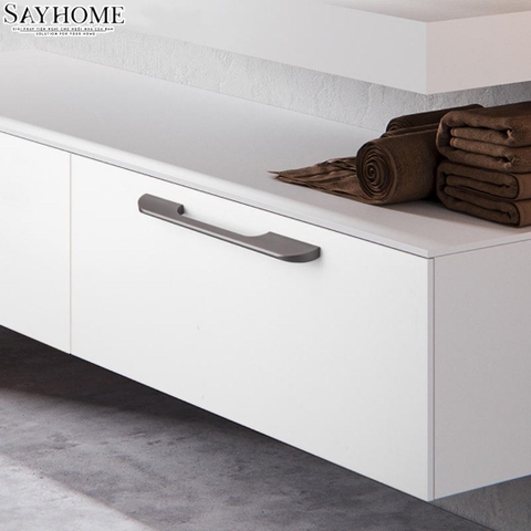 Tay nắm tủ áo thanh dài hiện đại màu đen, vàng SH7635