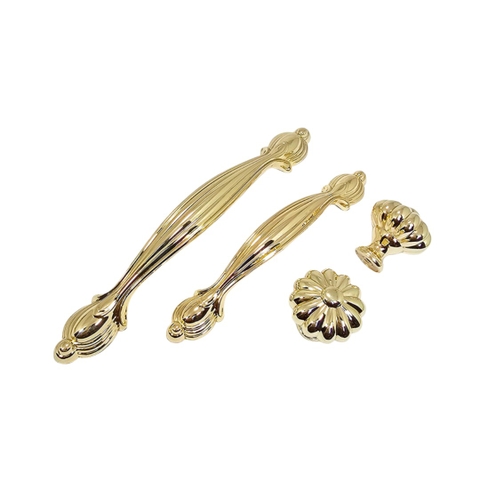 Tay nắm tủ tân cổ điển Vintage màu vàng gold SH8855