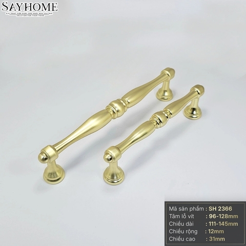 Tay nắm đũa tân tủ cổ điển màu vàng gold SH2366