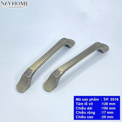 Tay nắm tủ tân cổ điển Vintage màu đồng đen SH5516