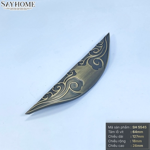 Tay nắm tủ tân cổ điển vintage màu đồng SH5545