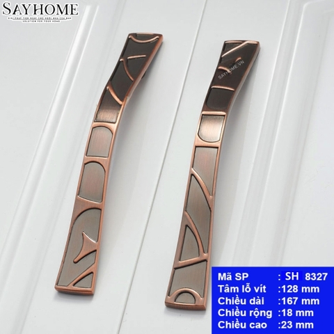 Tay nắm tủ hiện đại màu đồng SH8327