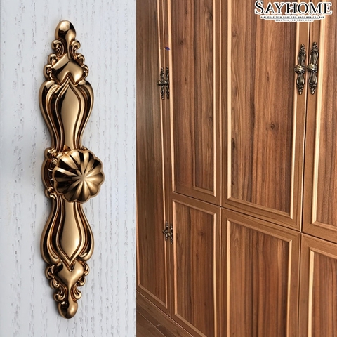 Tay nắm tủ tân cổ điển vintange màu đồng SH8853