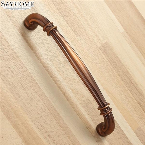 Tay nắm tủ tân cổ điển vintage màu đồng đỏ SH8931