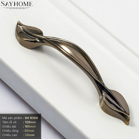 Tay nắm tủ tân cổ điển vintage màu đồng SH9368