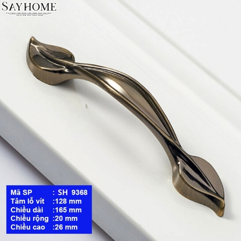 Tay nắm tủ tân cổ điển vintage màu đồng SH9368