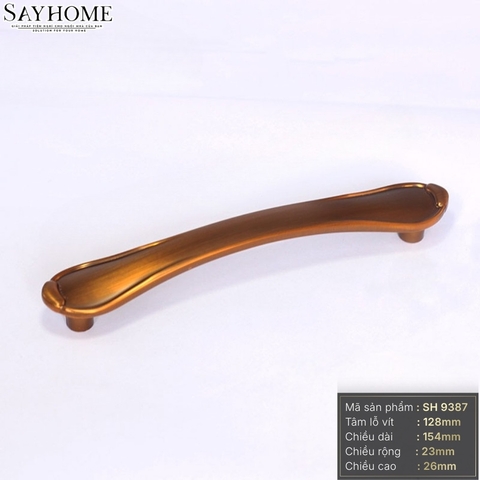 Tay nắm tân cổ điển Vintage màu đồng SH9387