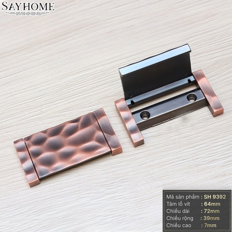 Tay nắm tủ tân cổ điển vintage màu đồng SH9392