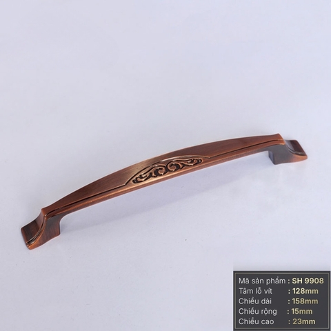 Tay nắm tủ cổ điển màu đồng SH9908