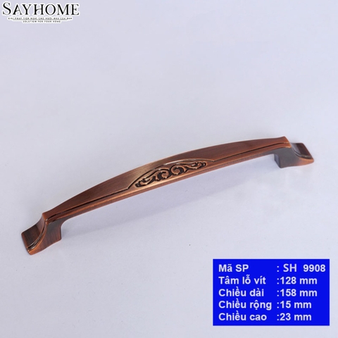 Tay nắm tủ cổ điển màu đồng SH9908