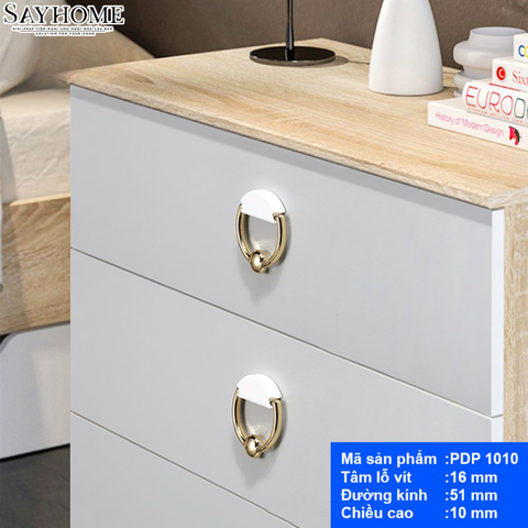 Tay nắm tủ hiện đại khoen tròn PDP1010