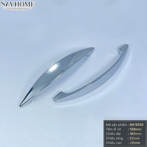 Tay nắm tủ hiện đại màu inox SH5556